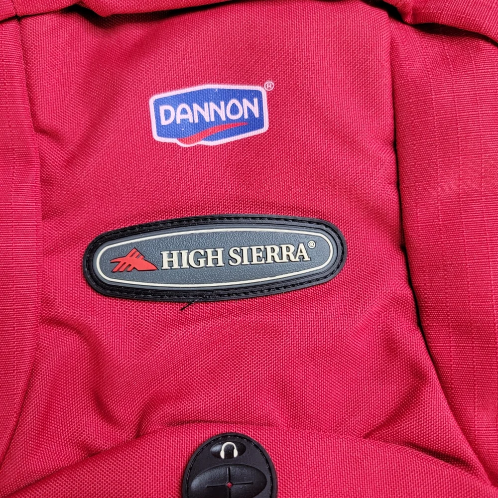 High Sierra USA Ski Team Small Backpack Red Black 16in L X 11in W Dannon New